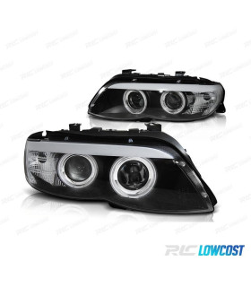FAROS XENON BMW X5 E53 03-07 OJOS ANGEL CCFL FONDO NEGRO