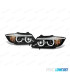 FAROS BMW E90 E91 05-08 OJOS ANGEL LED 3D FONDO NEGRO