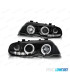 FAROS BMW E46 99-03 OJOS ANGEL LED FONDO NEGRO