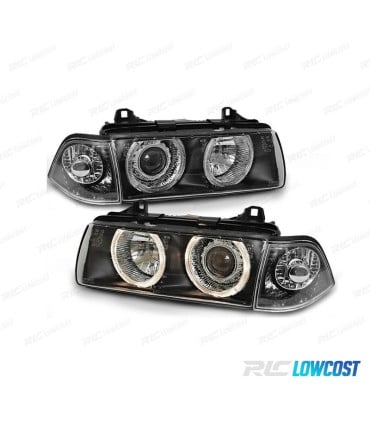 FAROS BMW E36 COUPE CABRIO ANGEL EYES FONDO NEGRO
