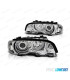 FAROS BMW E46 99-03 OJOS ANGEL CCFL FONDO CROMO