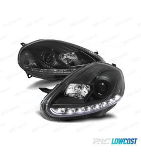 FAROS FIAT GRANDE PUNTO 05-08 LUZ DIURNA FONDO NEGRO