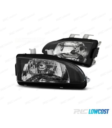 FAROS HONDA CIVIC 91-95 FONDO NEGRO