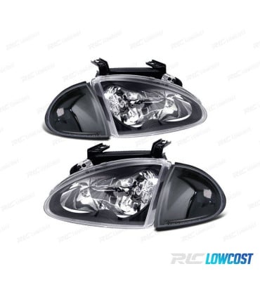 FAROS INTERMITENTES HONDA CRX DEL SOL 92-97 FONDO NEGRO