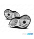 FAROS MERCEDES CLASE C W203 00-04 FONDO CROMO