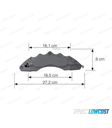 CUBRE PINZAS DE 6 PISTONES 27 / 8 CM