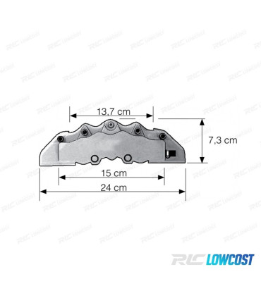 CUBRE PINZAS DE 4 PISTONES LOOK BREMBO