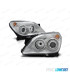 FAROS PARA OPEL ASTRA H 04-09 OJOS ANGEL FONDO CROMO