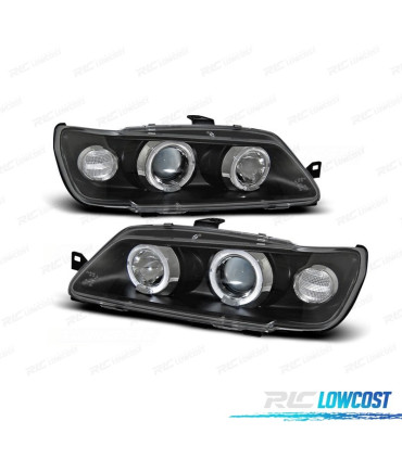 FAROS PARA PEUGEOT 306 93-97 OJOS ANGEL FONDO NEGRO