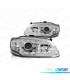 FAROS RENAULT MEGANE 96-99 LUZ DIURNA LED FONDO CROMO