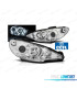 FAROS PEUGEOT 206 98-08 OJOS ANGEL CCFL FONDO CROMO