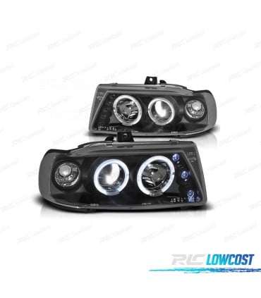 FAROS SEAT IBIZA CORDOBA 6K 93-99 OJOS ANGEL FONDO NEGRO