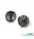FAROS PARA VOLKSWAGEN VW GOLF MK1 74-83 CRUZ NEGRA AHUMADO FONDO CROMO