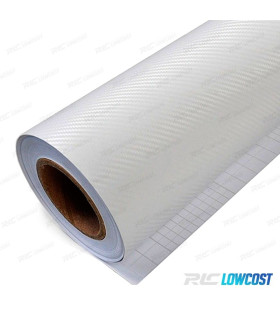 VINILO ADHESIVO CARBONO BLANCO