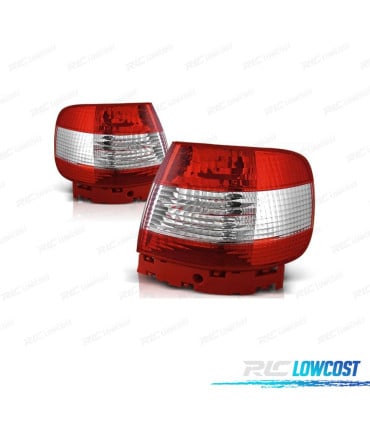 PILOTOS AUDI A4 B5 94-00 ROJO BLANCO