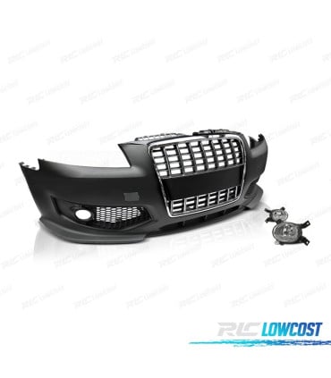 PARAGOLPES DELANTERO AUDI A3 8P 04-08 LOOK S3 + NIEBLAS