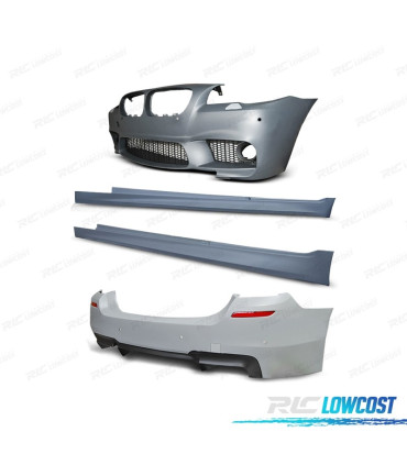KIT CARROCERIA BMW F10 10-13 CON PDC Y LAVAFAROS LOOK M5