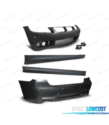 KIT PARAGOLPES BMW E90 PDC Y LAVAFAROS 05-08 LOOK M3