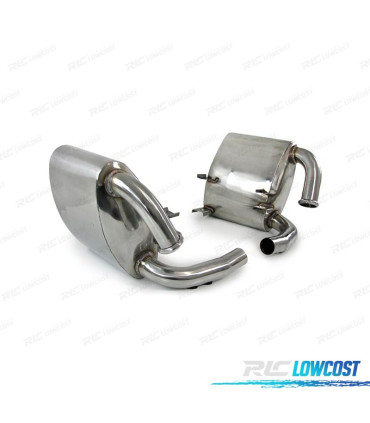 COLAS ESCAPE PORSCHE 911 996 C2 C4 C4S ACERO INOX