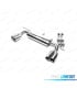 SILENCIOSO ESCAPE DOBLE SALIDA EN INOX VOLKSWAGEN VW GOLF V AUDI A3 8P