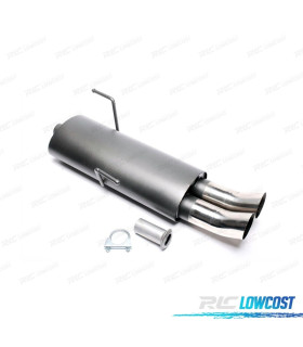 SILENCIOSO ESCAPE PARA PEUGEOT 206 09 1998- x2 DTM