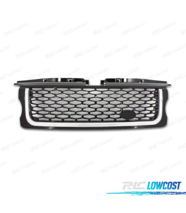 PARRILLA + BRANQUIAS RANGE ROVER SPORT 06-09 LOOK PIANO BLACK EDITION