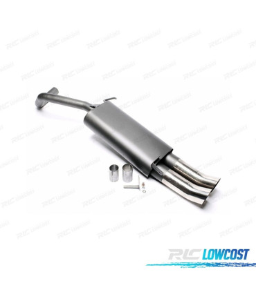 SILENCIOSO ESCAPE PARA SKODA FABIA 12 1999- x2 DTM