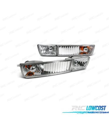 FAROS ANTINIEBLA CON INTERMITENTE VOLKSWAGEN VW GOLF 3 91-97 VENTO 92-98 FONDO CROMO