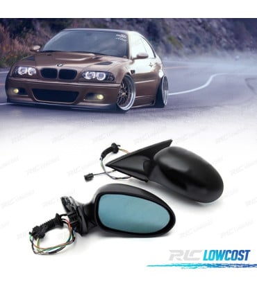 ESPEJOS RETROVISORES BMW E46 COUPE CABRIO ABATIBLES CALEFACTABLES CON MEMORIA LOOK M3