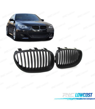 PARRILLAS BMW E60 E61 03-10 NEGRO MATE