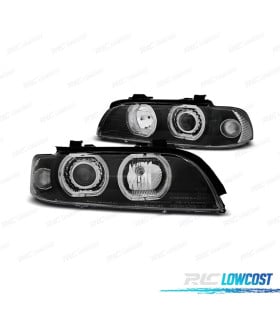 FAROS BMW E39 95-03 OJOS ANGEL LED CCFL FONDO NEGRO