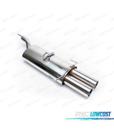 SILENCIOSO ESCAPE PARA OPEL ASTRA 1991-1998 INOX x2