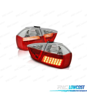 PILOTOS PARA BMW E90 LED ROJO CROMO