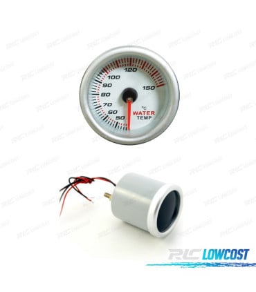 RELOJ TEMPERATURA AGUA FONDO BLANCO ILUMINADO