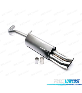 SILENCIOSO ESCAPE PARA VOLKSWAGEN VW LUPO 1997-2005 x2 DTM