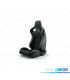 ASIENTO DEPORTIVO SEMI BAQUET ESTILO RS ALCANTARA CUERO NEGRO