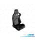 ASIENTO DEPORTIVO SEMI BAQUET ESTILO RS ALCÁNTARA NEGRA