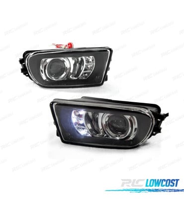 FAROS ANTINIEBLA BMW E39 95-03 LUPA Y LUZ DIURNA FONDO NEGRO
