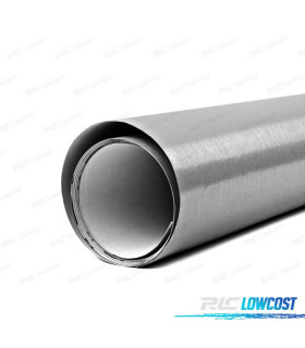 VINILO ADHESIVO ALUMINIO CEPILLADO