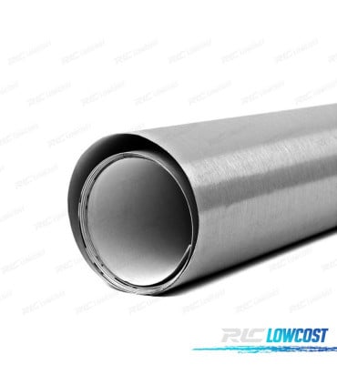 VINILO ADHESIVO ALUMINIO CEPILLADO