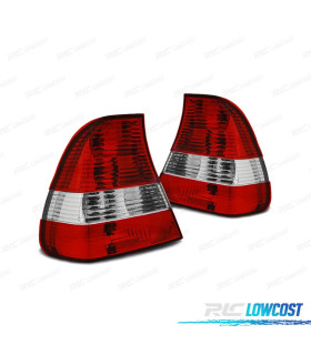 PILOTOS BMW E46 COMPACT 98-05 ROJO CROMO