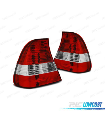 PILOTOS BMW E46 COMPACT 98-05 ROJO CROMO