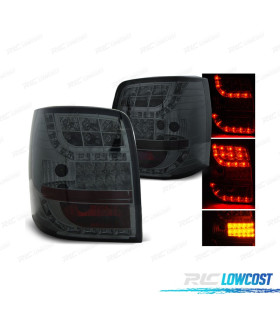 PILOTOS VOLKSWAGEN VW PASSAT VARIANT 00-05 LED FONDO CROMO AHUMADO