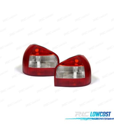 PILOTOS AUDI A3 00-03 ROJO BLANCO