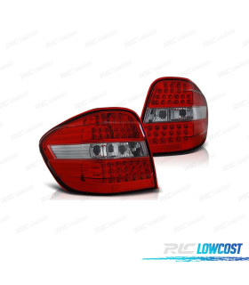 PILOTOS PARA MERCEDES CLASE ML W164 05-08 COLOR ROJO CROMO LED