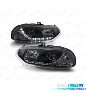 FAROS PARA ALFA ROMEO 156 97-03 LUZ DIURNA FONDO NEGRO