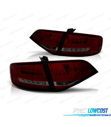 PILOTOS AUDI A4 B8 07-11 LIGHT BAR ROJO AHUMADO