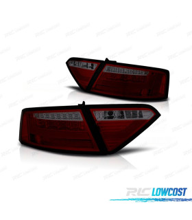 PILOTOS AUDI A5 07-11 LIGHT BAR ROJO AHUMADO