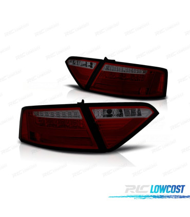 PILOTOS AUDI A5 07-11 LIGHT BAR ROJO AHUMADO