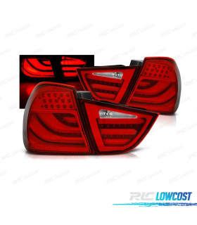 PILOTOS BMW E90 08-12 LIGHT BAR ROJO CROMO